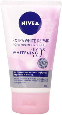 

Nivea Extra White Repair Pore Minimiser Scrub(99 g)