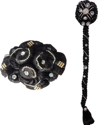 

RZ World Hair juda choti-149 Hair Accessory Set(Black)