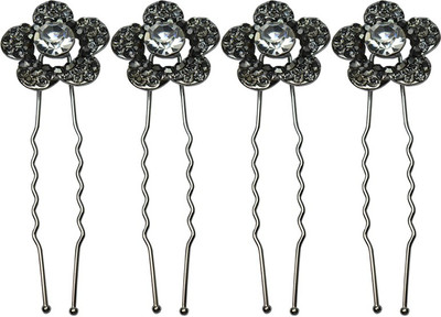 

Glitters Online Fashion Products Hair Clip(Gold, Black)