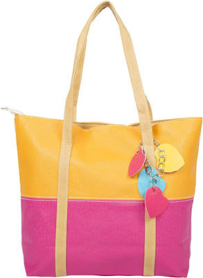 GELILIA Hand-held Bag(Yellow, Pink), Pink;yellow