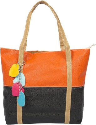 GELILIA Women Black, Orange Hand-held Bag