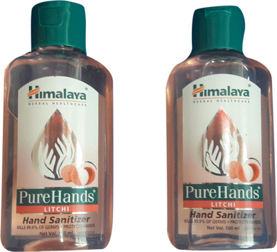 

Himalaya PURE HANDS LITCHI HAND SANITIZER(200 ml, Bottle, Pack of 2)