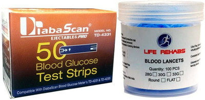 

DIABASCAN 50 STRIPS+100 LANCETS Health Care Appliance Combo