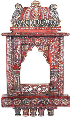 

APKAMART Handicraft Frame - Wall Hanging Photo Frame for Home Decor and Gifts Wooden Jharokha(40 cm x 23 cm Handcrafted)