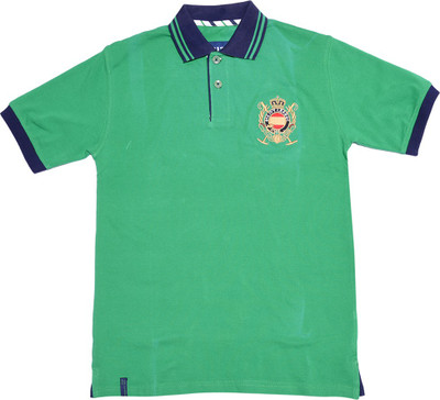

612 League Boys Solid Cotton T Shirt(Dark Green, Pack of 1