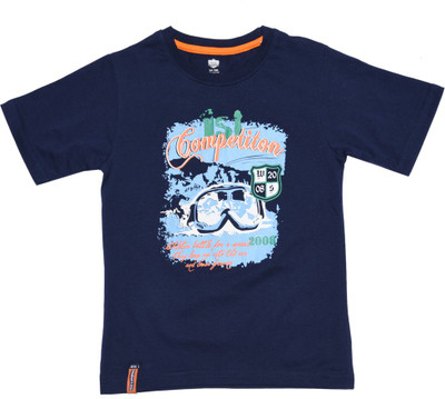 

612 League Boys Printed T Shirt, Navy