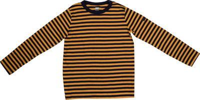 

Indirang Boys Striped Cotton T Shirt(Yellow, Pack of 1