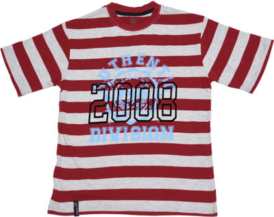 

612 League Boys Printed T Shirt, Red
