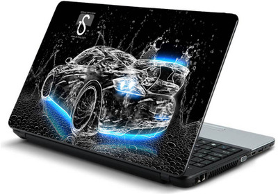 

Geek NEON WATER CAR BACK Laminated Vinyl Laptop Decal 15.6