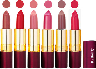 

Rythmx Dry Matte Lipstick Combo Set Of 6 Pcs 41(Multicolor,)