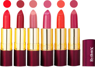 

Rythmx Dry Matte Lipstick Combo Set Of 6 Pcs 30(Multicolor,)