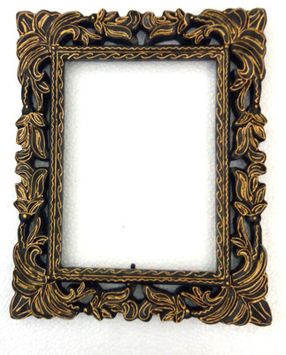 

Akanksha Arts Black Golden Decorative Mirror(Rectangle)