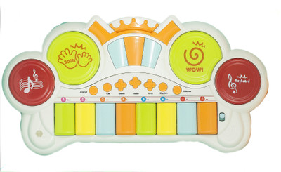 

Tickles Yellow Funny Musical Colourful Piano Instrument for Kids 40 cm 2 Years Plus(Multicolor)