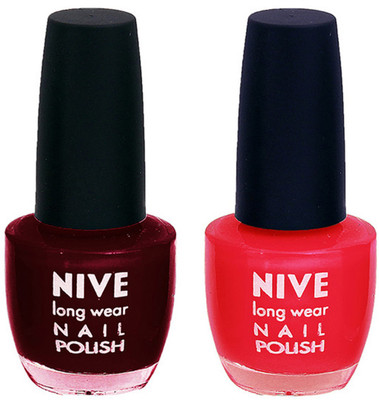 

Nive Colour Blast Nail Polish (Set of 2 Nail Polish) Red(Pack of 2)
