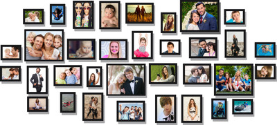 

Swadesi Stuff MDF Photo Frame(Black, 34 Photos)