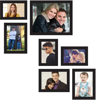 

Swadesi Stuff MDF Photo Frame(Black, 7 Photos)