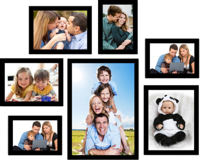 

Swadesi Stuff MDF Photo Frame(Black, 7 Photos)