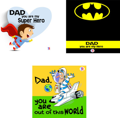 

SUPER HERO DAD Paper Print(12 inch X 12 inch, Rolled)