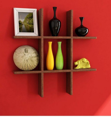 

A.S Wood MDF Wall Shelf(Number of Shelves - 6)