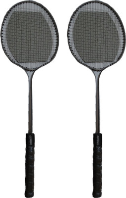 

Green max Greyhound rackets Grey Strung Badminton Racquet(G4 - 3.25 Inches, 140 g)