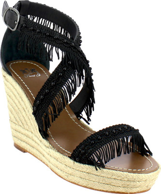 

SAINT G Women Gold Wedges