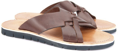 

Clarks Men Dark Brown Lea Sports Sandals