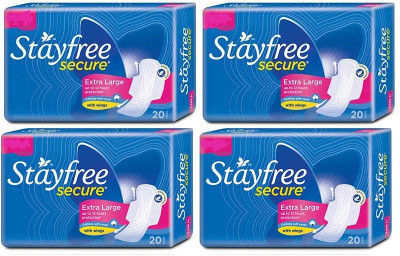 

stayfree XL Cottony soft with wings Sanitary Pad(Pack of 4)