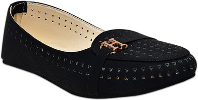 

INDILEGO Loafers For Women(Black