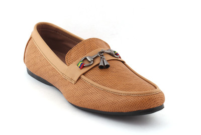 

Greenfoot Leather Look Loafers For Men(Tan