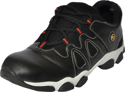 

Fashion Tree SAFETY SHOE WITH STEEL TOE CAP LOW ANKLE TIMBERWOOD Running Shoes For Men(Black, Silver
