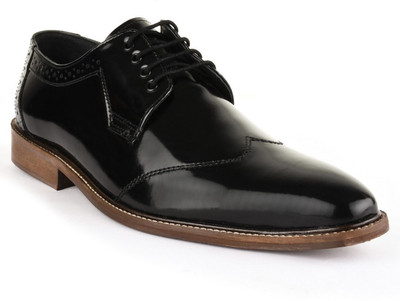 

Buckle Up Formal Leather Shoes Lace Up For Men(Black