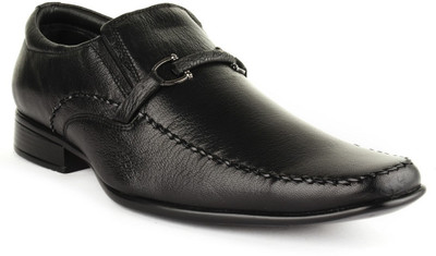 

Buckle Up Formal Leather Shoes Slip On For Men(Black