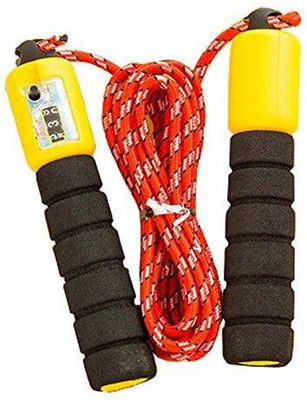 

Sports Solutions YELLOW and BLACK Skip and Fit With auto Counter Meter Freestyle Skipping Rope(Green, Length: 320 cm)