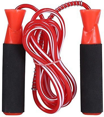 

National Sports Exclusive Gym training and home exercises red & Black Bearing Skipping Rope Ball Bearing Skipping Rope(Red, Length: 320 cm)
