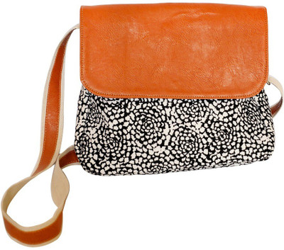 

NAVANSU Women Casual Multicolor Canvas, PU Sling Bag