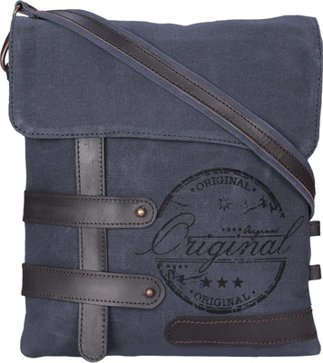 

NEUDIS Men & Women Casual Blue Canvas Sling Bag