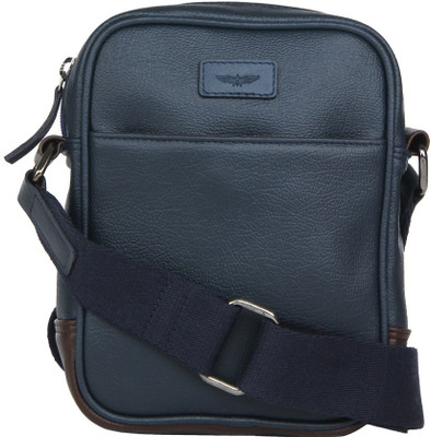 

Park Avenue Men & Women Casual Blue Genuine Leather Sling Bag