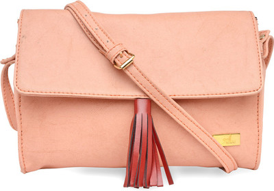 

Yelloe Women Pink PU Sling Bag
