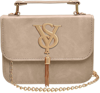 

Tap Fashion Women Casual Khaki PU Sling Bag
