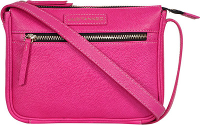 

Justanned Women Casual Pink Genuine Leather Sling Bag
