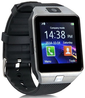Any Time Buy DZ09 Bluetooth Smartwatch Smartwatch(Silver Strap, Free Size)