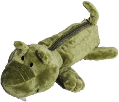 

ToyJoy Crocodile Pencil pouch soft plush case for kids - 25 cm(Multicolor)