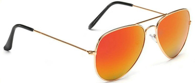 

Azmani Aviator Sunglasses(Orange)
