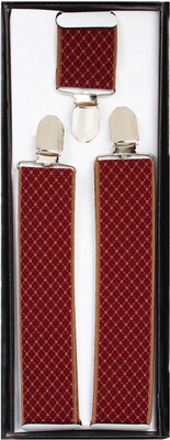 

Eccellente Y- Back Suspenders for Men, Boys(Maroon)