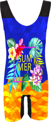 

MITUSHI PRODUCTS FASHION Printed Baby Girls Swimsuit, Royal lemon