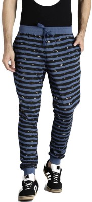 Kook N Keech Marvel Striped Men Blue, Black Track Pants