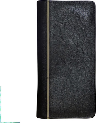 

Style 98 Men Black, Grey Genuine Leather Wrist Wallet(8 Card Slots)