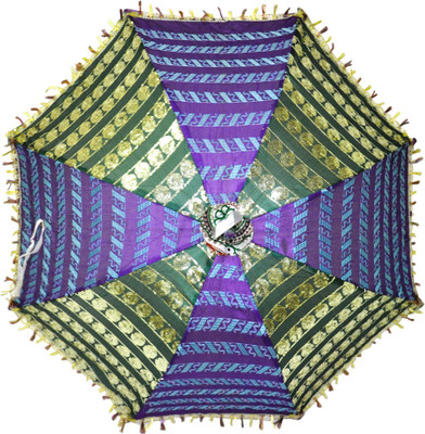 Lal Haveli Handmade Women Sun Umbrella(Multicolor)