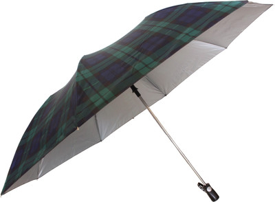 

Sun Brand Commander 9- Big Size 2 Fold (Men UV Protective) Umbrella(Green, Blue)