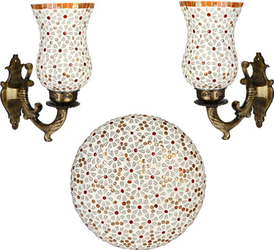 Somil Uplight Wall Lamp Without Bulb(Pack of 2)